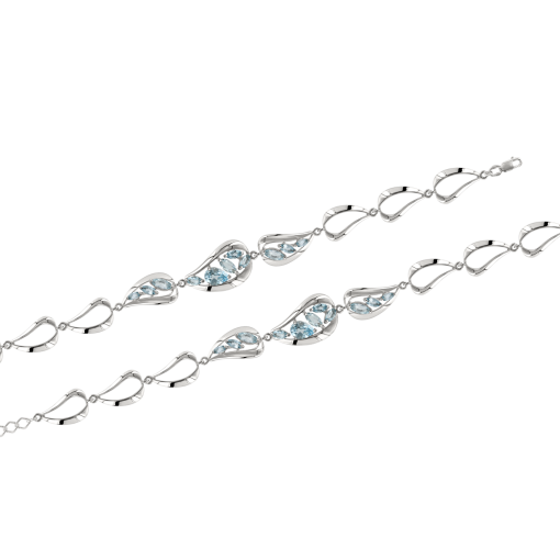 Bracelet with topaz 