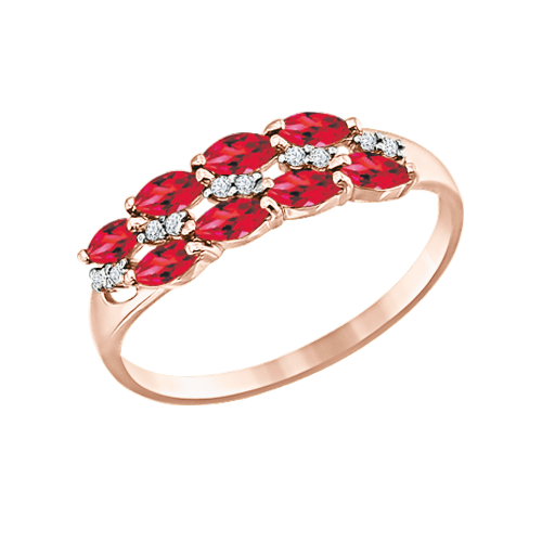 Women's ring with zirconia 