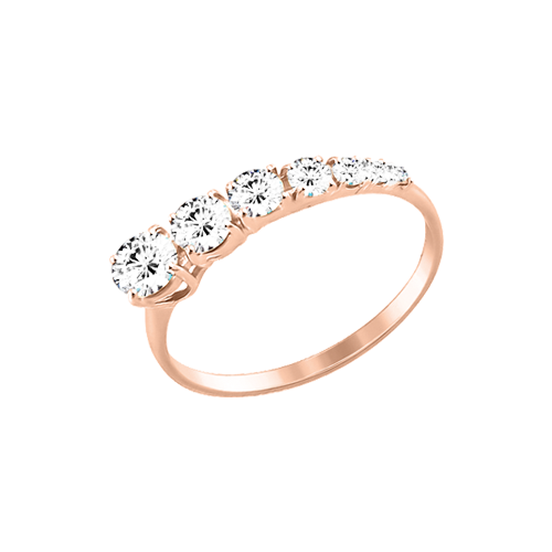 Women's ring with zirconia 