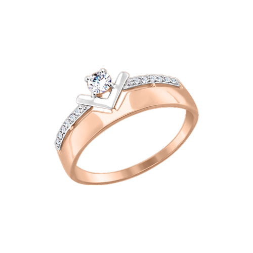 Women's ring with zirconia 