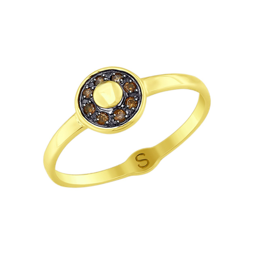 Women's ring with zirconia 