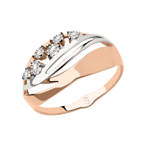 Women's ring with zirconia 