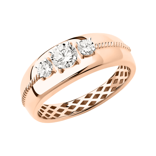 Women's ring with zirconia 
