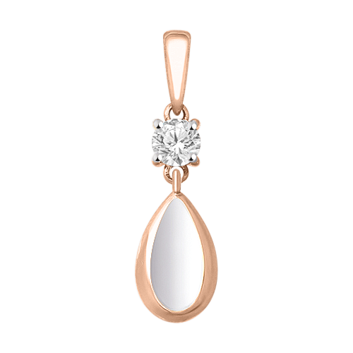 Pendant with zirconia 