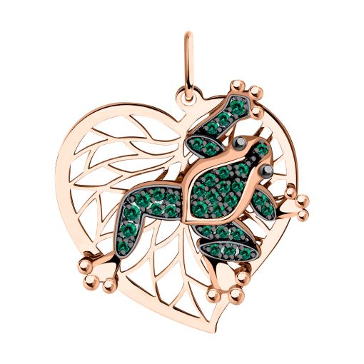 Pendant with zirconia 