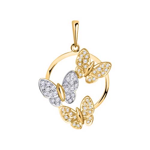 Pendant with zirconia 