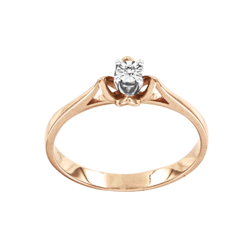Women's ring with a diamond 