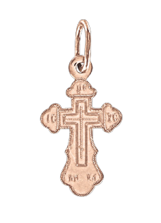 Pendant cross with engraving 