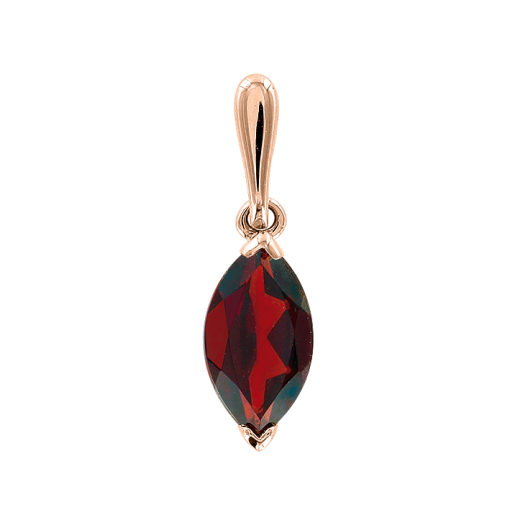 Pendant with garnet 