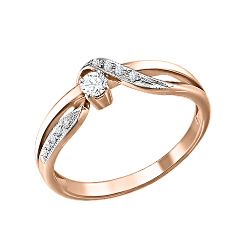 Women's ring with diamonds 
