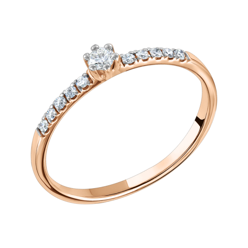 Women's ring with diamonds 