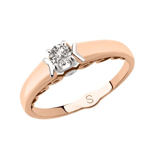 Women's ring with diamond 