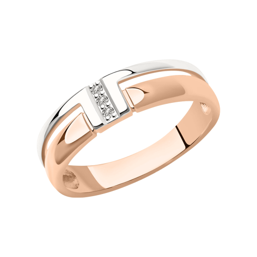 Women's ring with diamonds 
