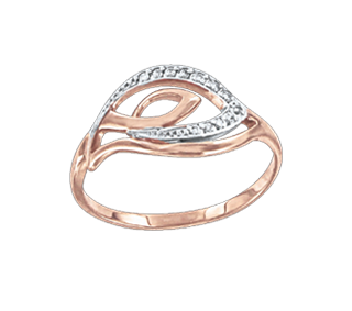 Women's ring with zirconia 