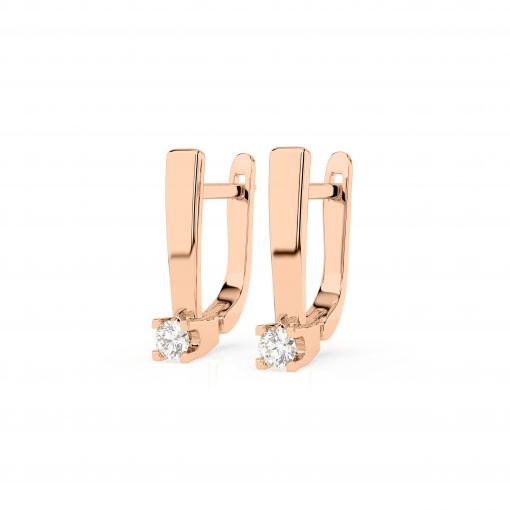 Earrings with diamonds 