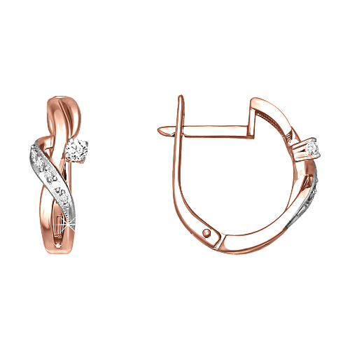 Earrings with diamonds 