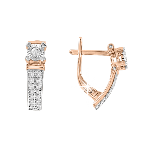 Earrings with diamonds 