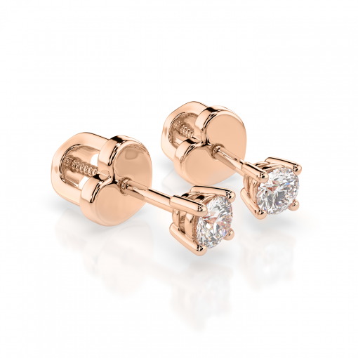 Stud earrings with diamonds 