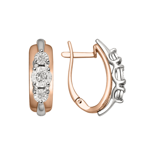 Earrings with diamonds 