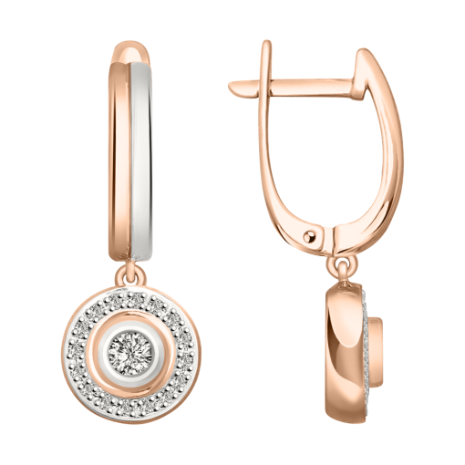 Earrings with diamonds 