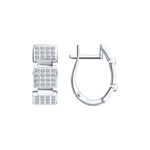 Earrings with diamonds 