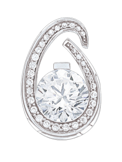 pendant with zirconia 