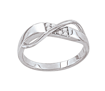 Ladies Ring with zirconia 