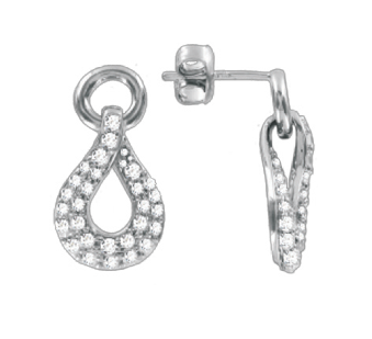 stud earrings with zirconia 