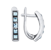 Earrings with zirconia 