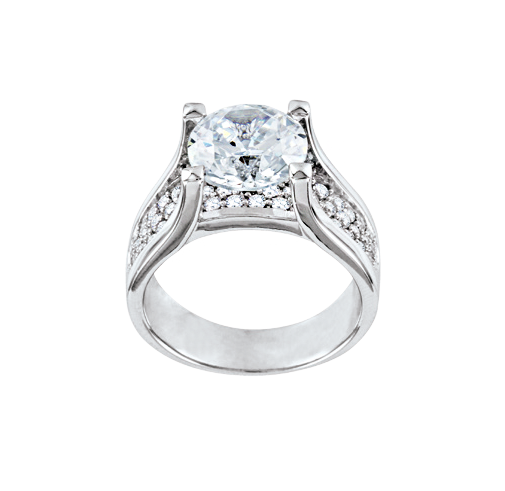 Ladies Ring with zirconia 