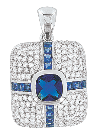 Pendant with zirconia 