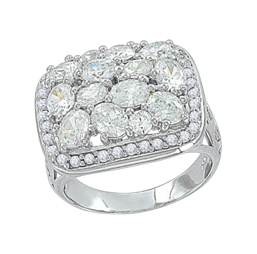 Ladies Ring with zirconia 