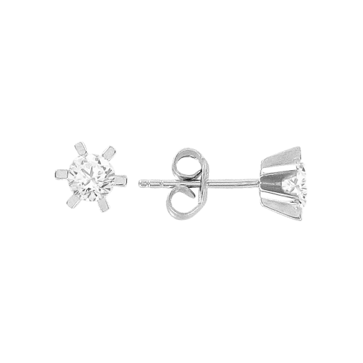 stud earrings with zirconia 