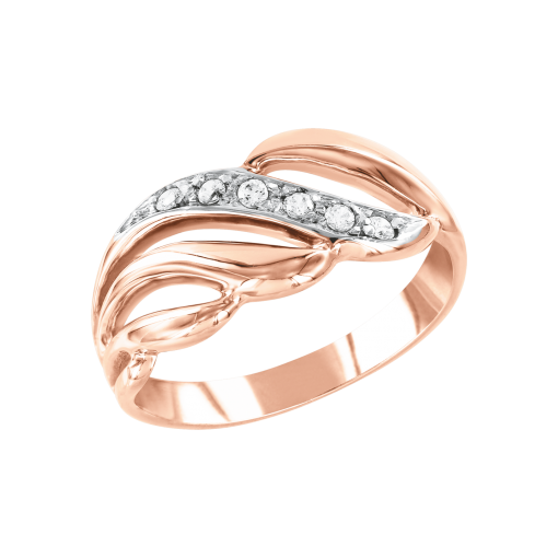 Women's ring with zirconia 
