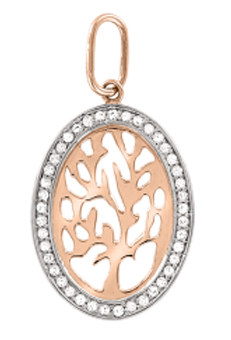 Pendant with zirconia 