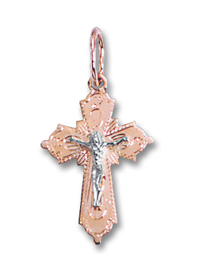 Pendant cross with engraving 