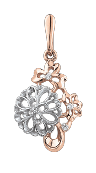 Pendant with zirconia 