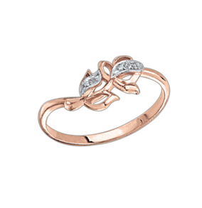 Women's ring with zirconia 