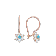 Earrings with zirconia 