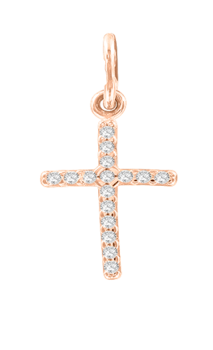 Pendant cross with zirconia 