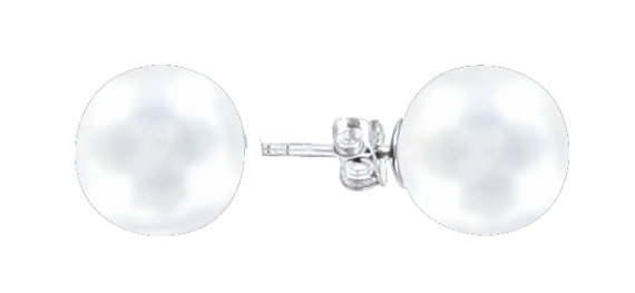 stud earrings with pearl 