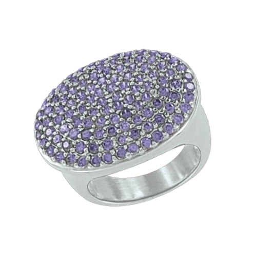 Women's ring with zirconia 