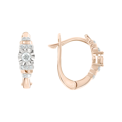 Earrings with diamonds 
