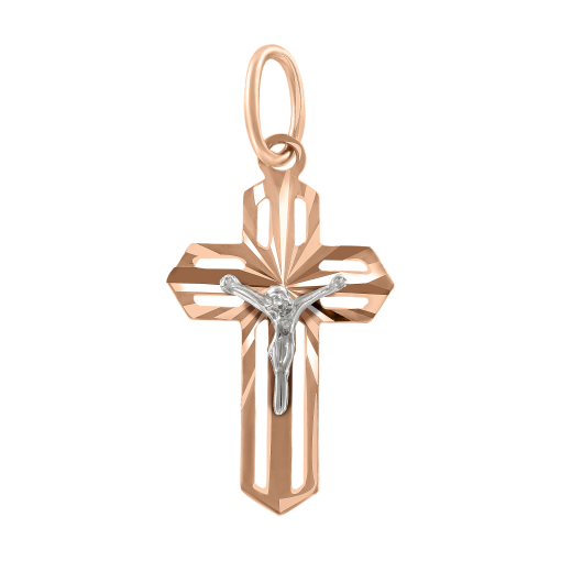 Pendant cross with engraving 