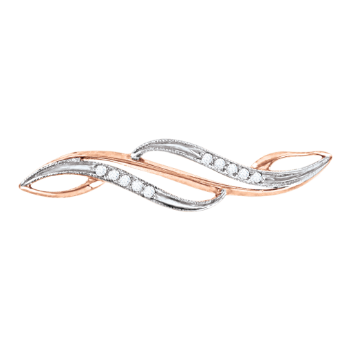 Brooch with zirconia 