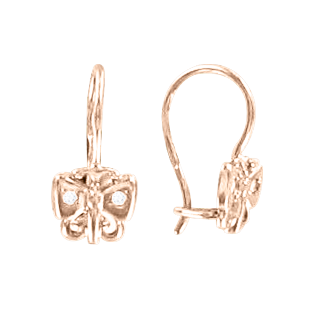 Earrings with zirconia 
