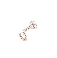 Nose piercing with zirconia 