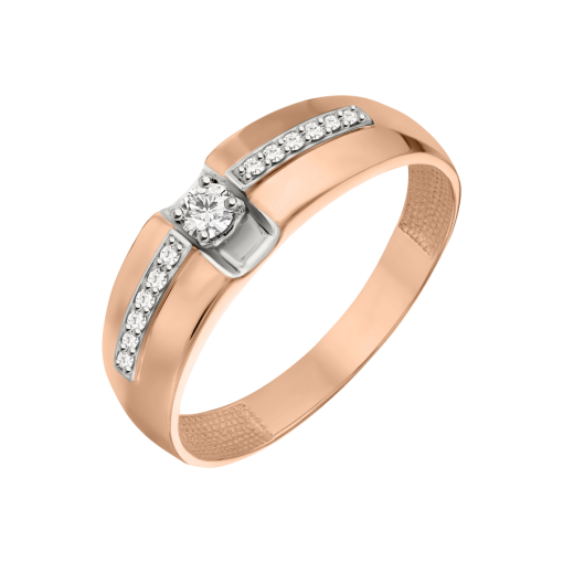 Women's ring with diamonds 
