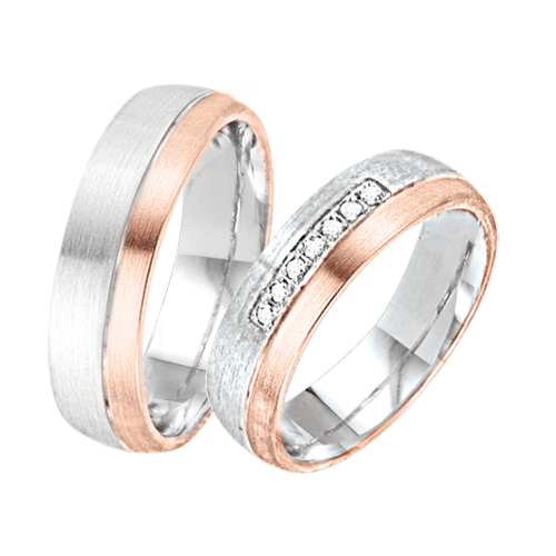Wedding rings with diamonds 