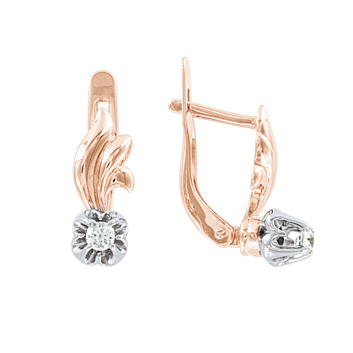 Earrings with zirconia 